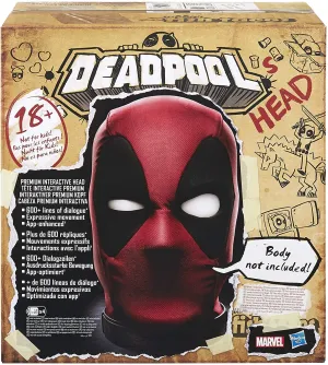 Marvel Legends Deadpool’s Head Premium Interactive, Moving, Talking Electronic, App-Enhanced Adult Collectible, with 600  SFX and Phrases