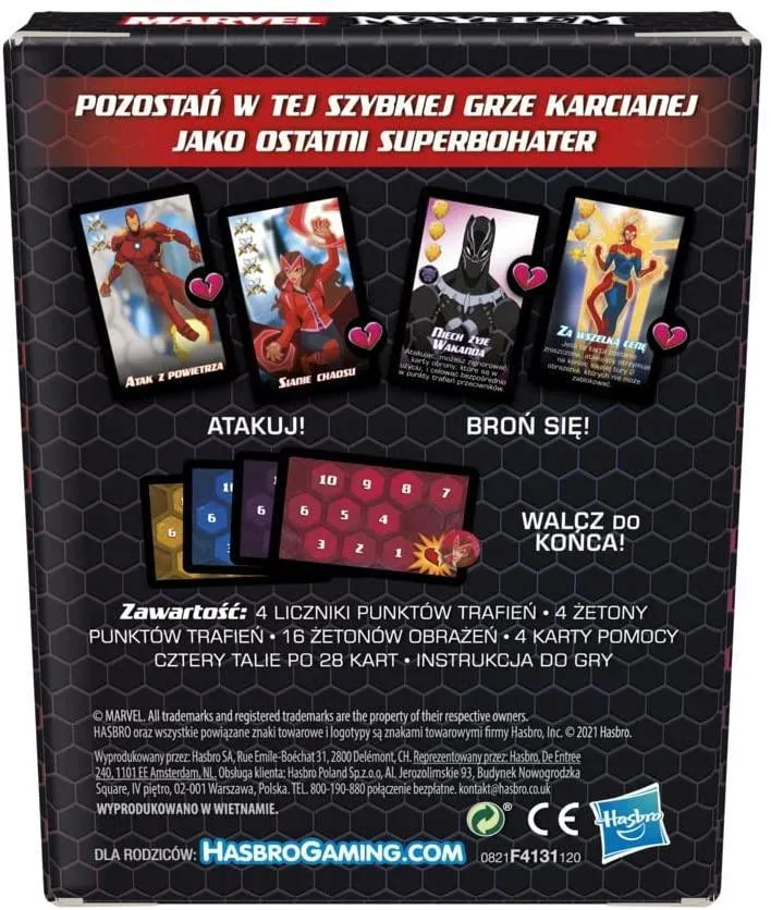 Marvel Mayhem Card Game