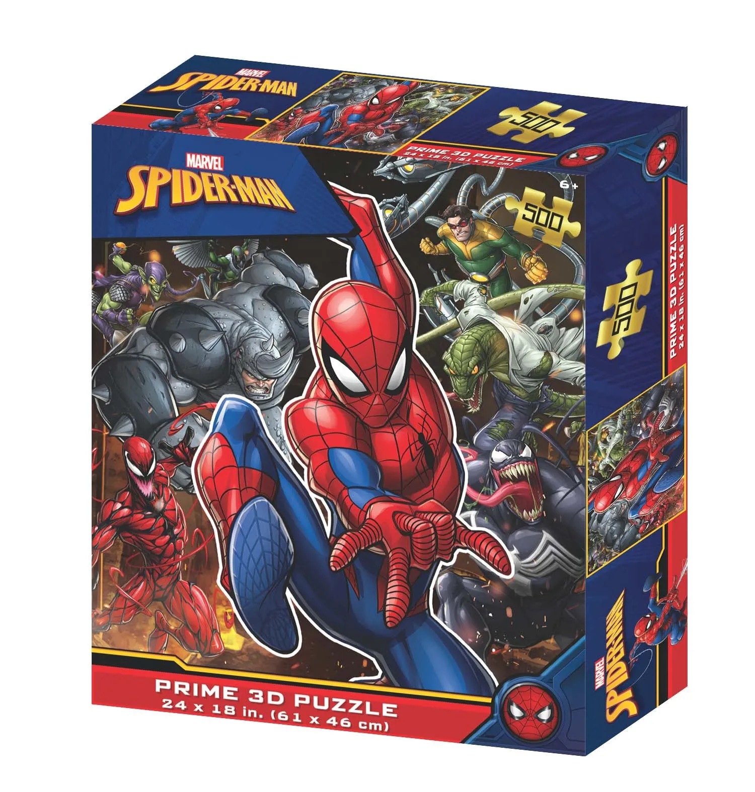 Marvel Spider-Man Cast Ensemble Prime 3D 500 Piece Puzzle