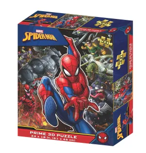 Marvel Spider-Man Cast Ensemble Prime 3D 500 Piece Puzzle