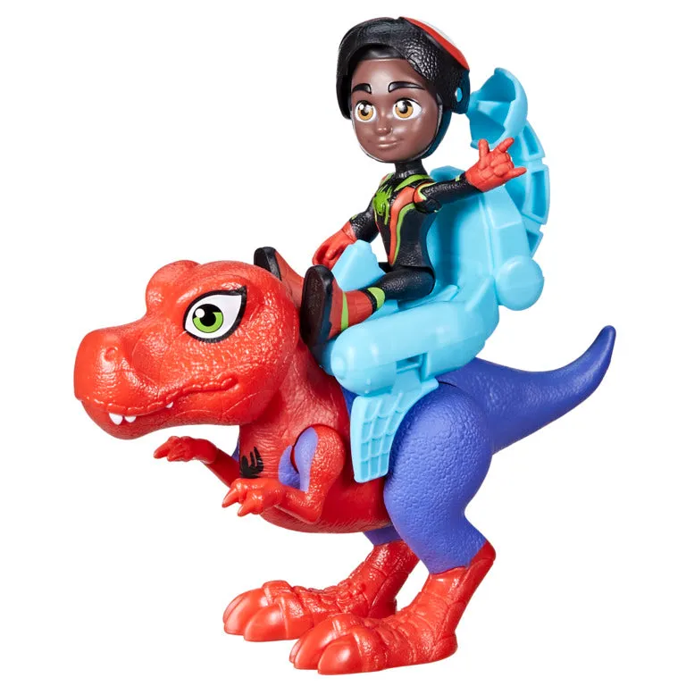 Marvel Spidey & His Amazing Friends Dino-Webs Spidey-Rex & Miles "Spin" Morales 4-Inch Acton Figure 2-Pack
