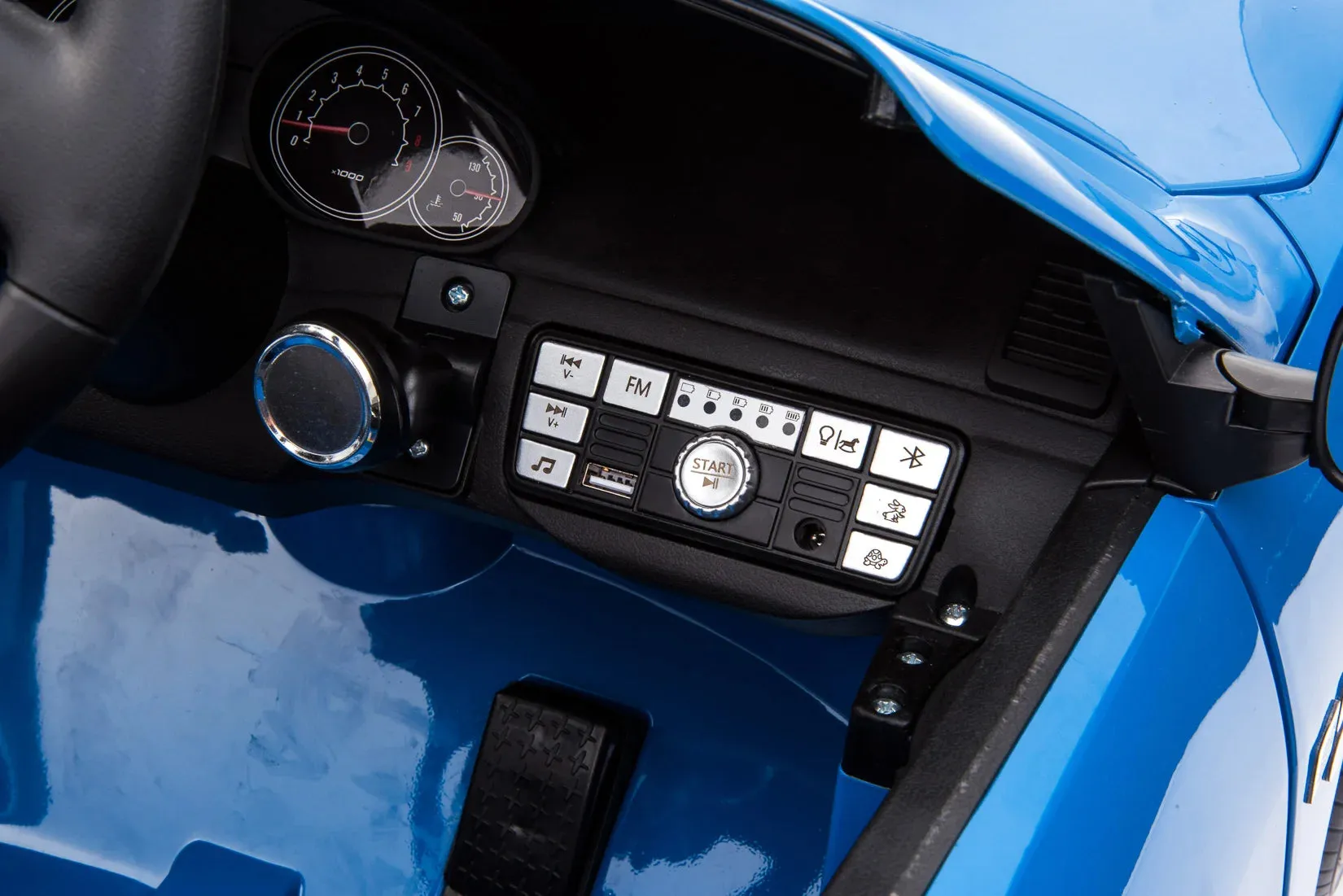 Maserati GranCabrio 12V Battery Ride-on Car with Remote Control - Blue