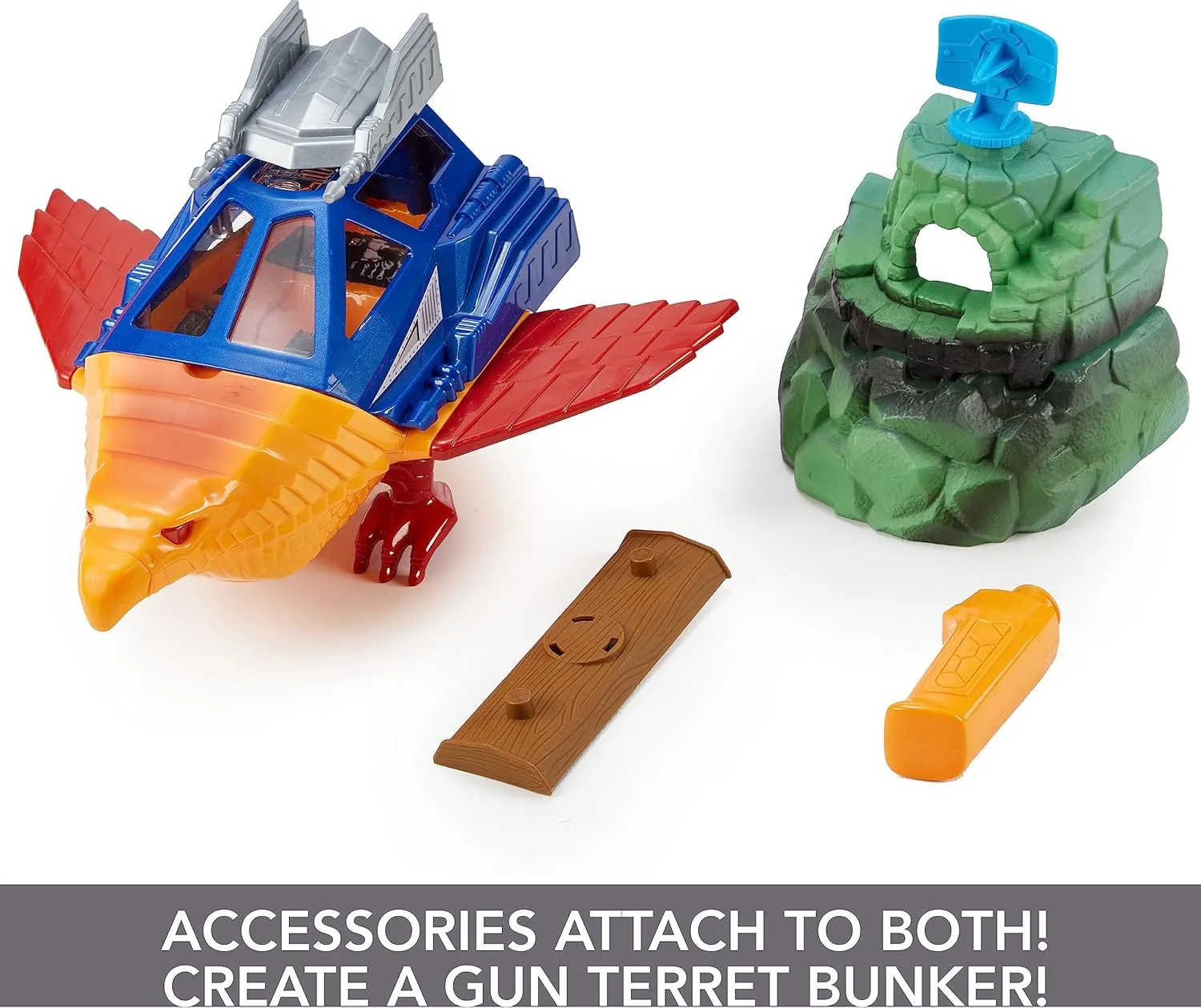 Masters of the Universe Origins Talon Fighter and Point Dread - 5.5-Inch Scale Vehicle and Outpost Playset for Ages 6 