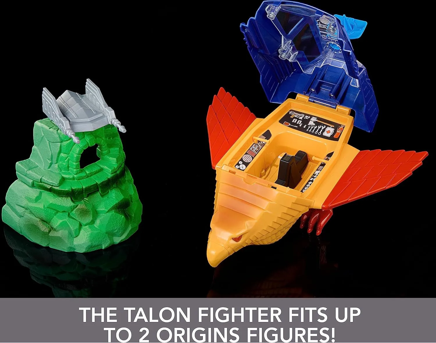 Masters of the Universe Origins Talon Fighter and Point Dread - 5.5-Inch Scale Vehicle and Outpost Playset for Ages 6 