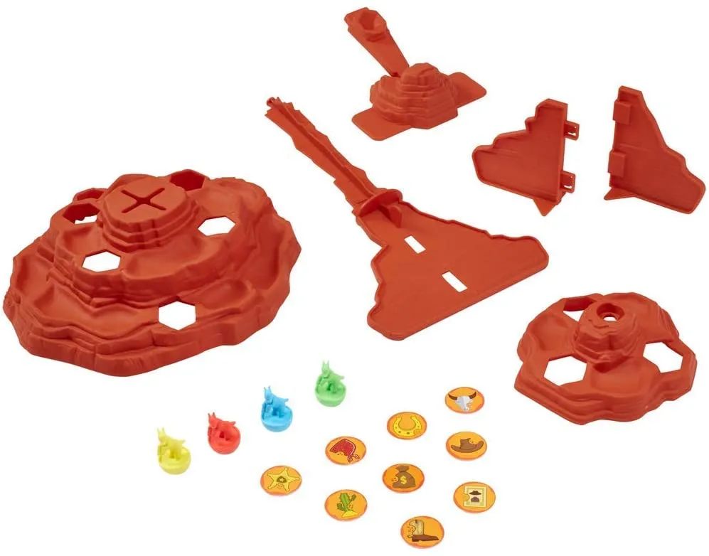 Mattel Games Goat Slingers Kids Game With Cliff Tower And Launcher For 5 Year Olds And Up GKF07
