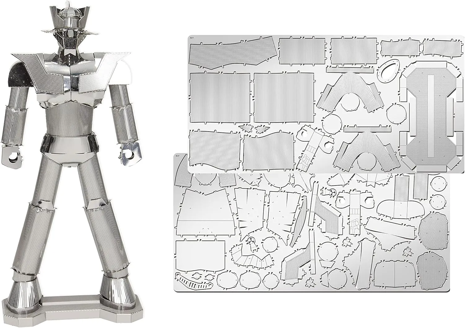 Mazinger Z 3D Metal Puzzle Kit - 72-Piece Building Set for Ages 14 