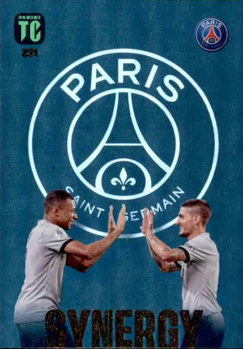 Mbappe & Verrati, Paris Saint Germain Synergy, 2023 Panini Top Class Soccer