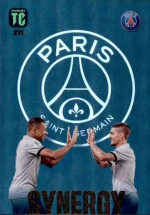 Mbappe & Verrati, Paris Saint Germain Synergy, 2023 Panini Top Class Soccer
