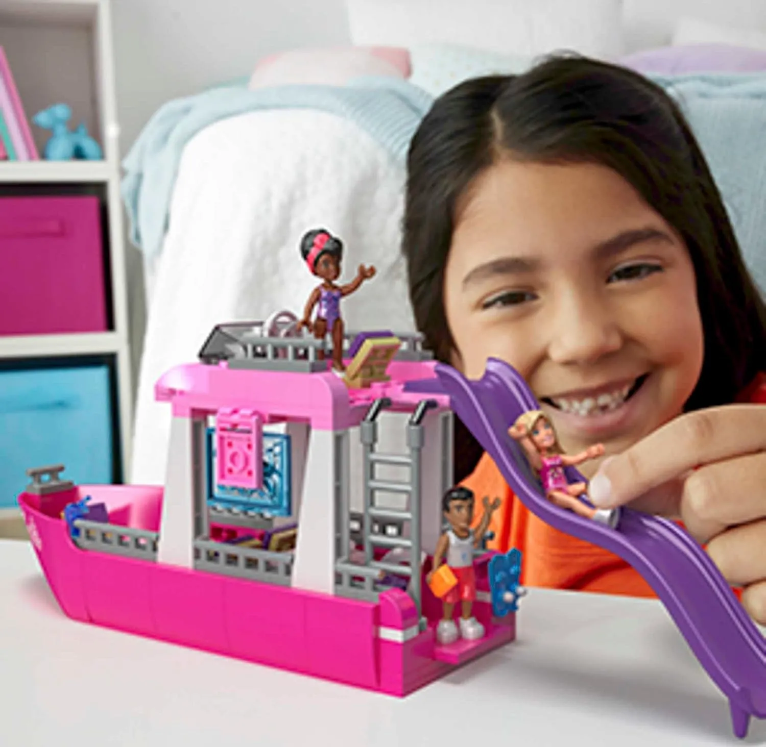 MEGA Barbie Dream Boat, building toy for boys and girls   6 years, includes 317 B0BBSVSHSM