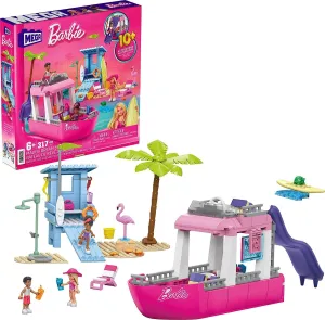 MEGA Barbie Dream Boat, building toy for boys and girls   6 years, includes 317 B0BBSVSHSM