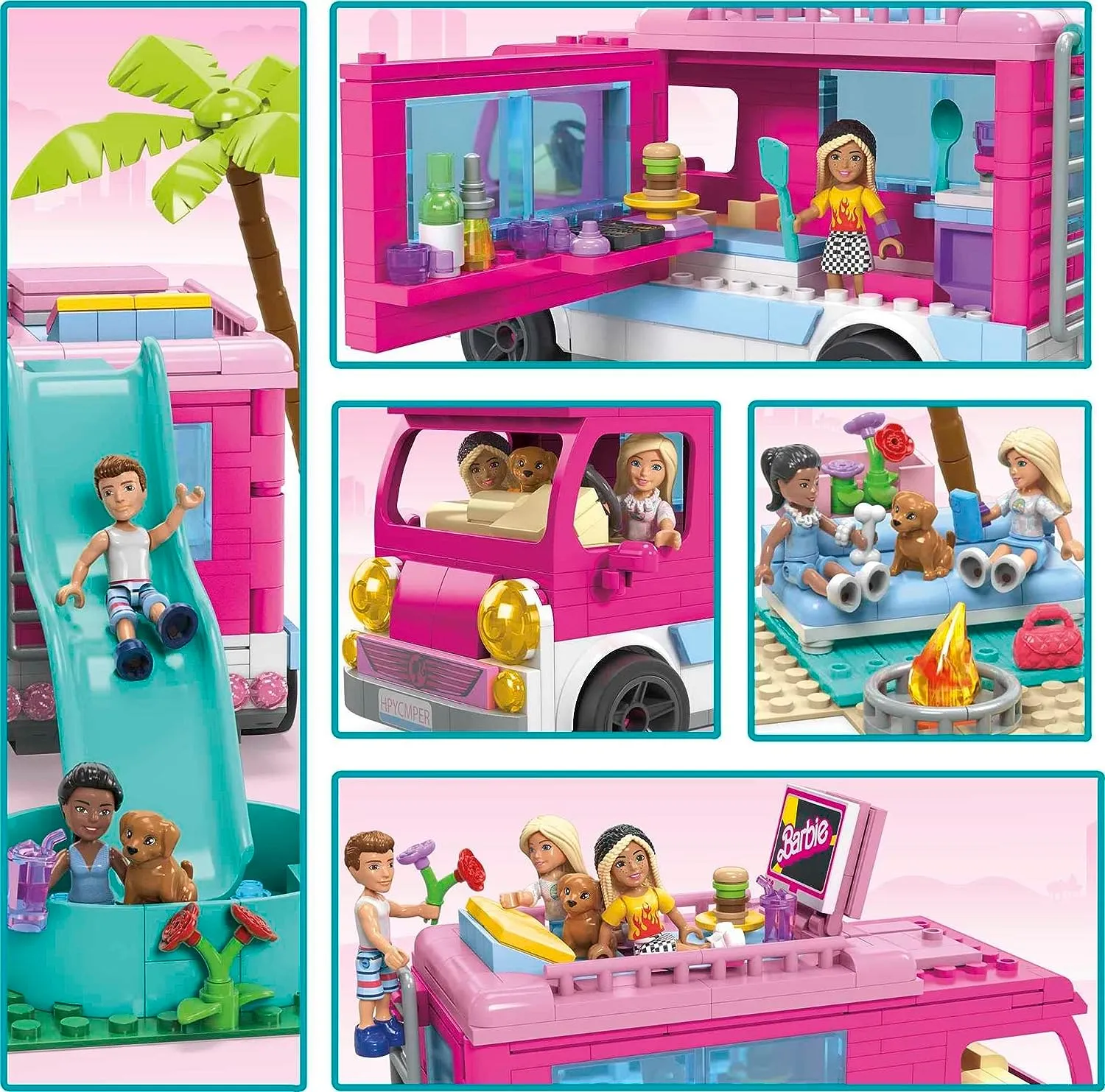 MEGA Barbie , Dream Camper Adventure, building toy for girls and boys