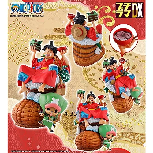Megahouse Petitrama DX One Piece - Logbox Re Birth Vol. 1 - Monkey D. Luffy & Tony Tony Chopper Statuette (MGH51735)