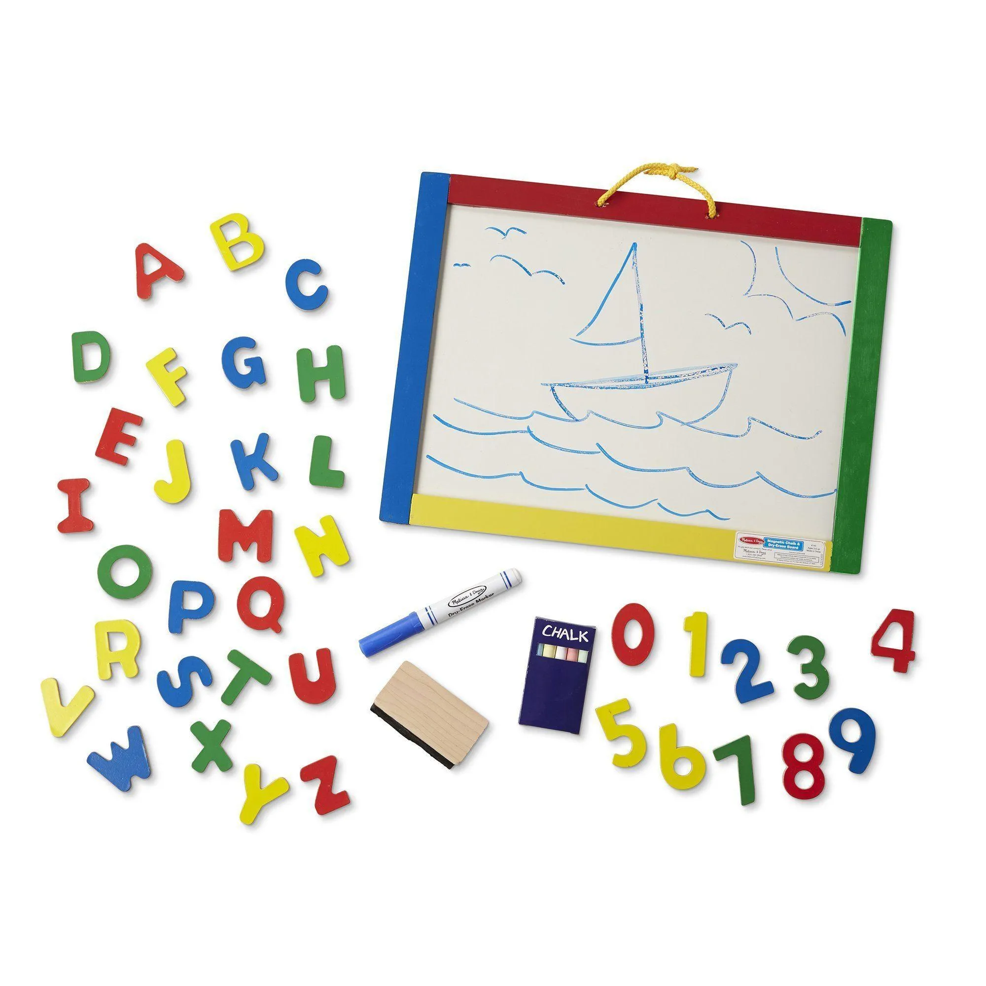 Melissa & Doug 10145 Magnetic Chalkboard and Dry-Erase Board
