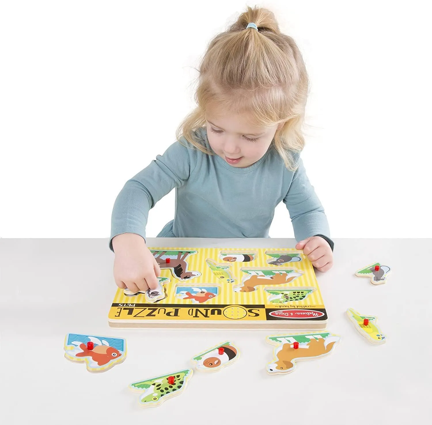 Melissa & Doug 10730 Pets Wooden Sound Puzzle