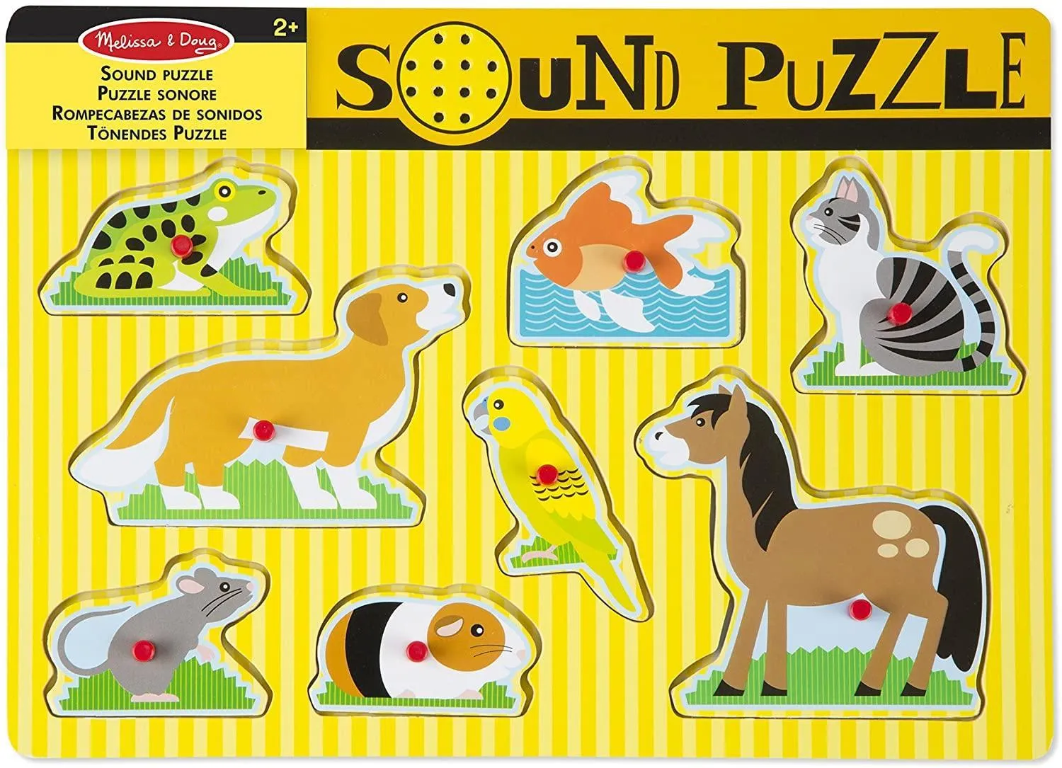Melissa & Doug 10730 Pets Wooden Sound Puzzle
