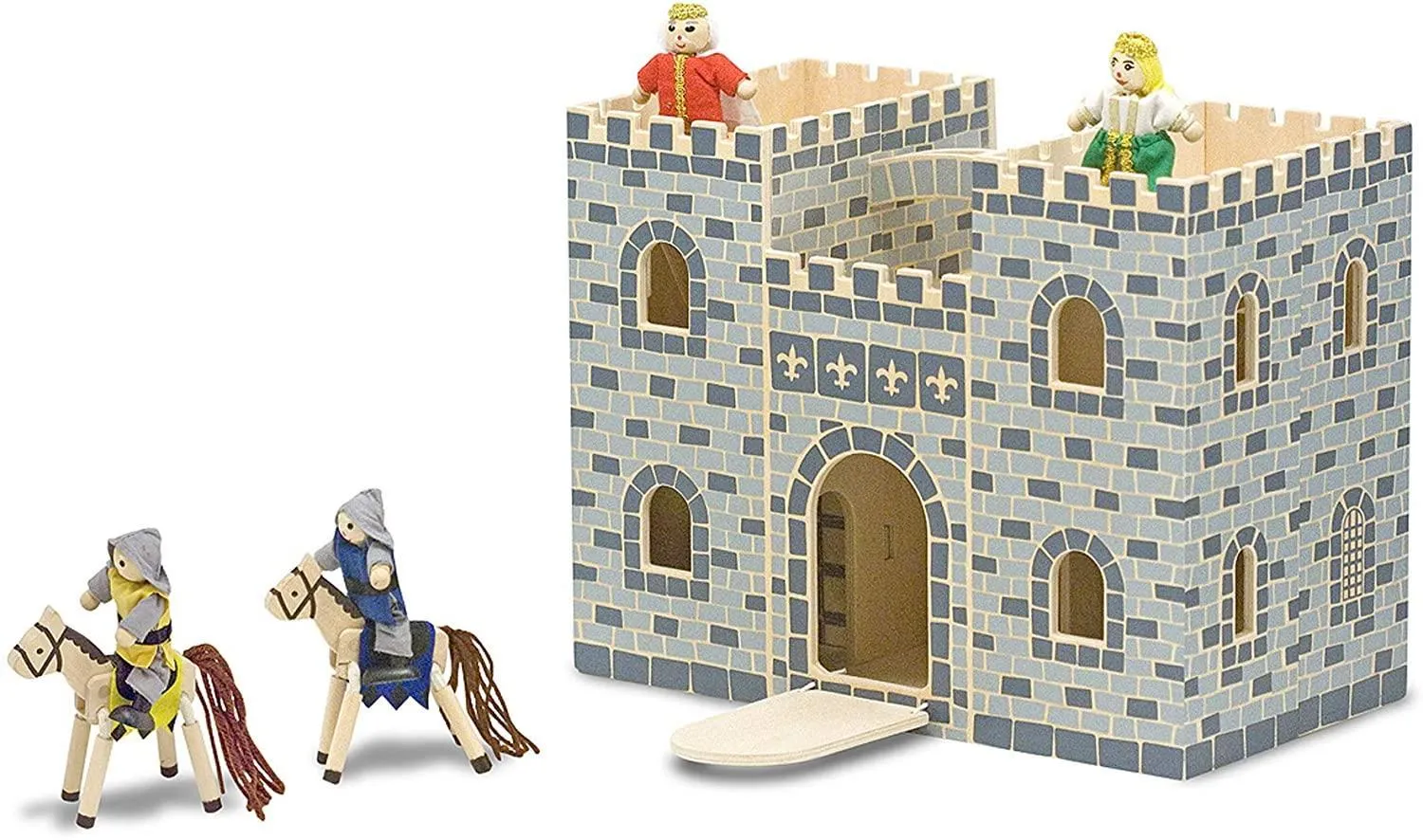 Melissa & Doug 13702 Fold & Go Wooden Princess Castle