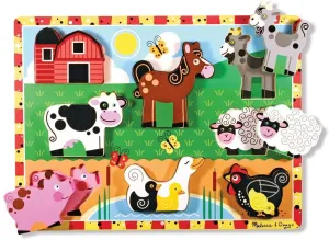 Melissa & Doug 13723 Farm Chunky Puzzle - 8 Pieces