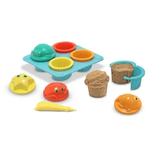 Melissa & Doug 16431 Seaside Sidekicks Sand Cupcake Set