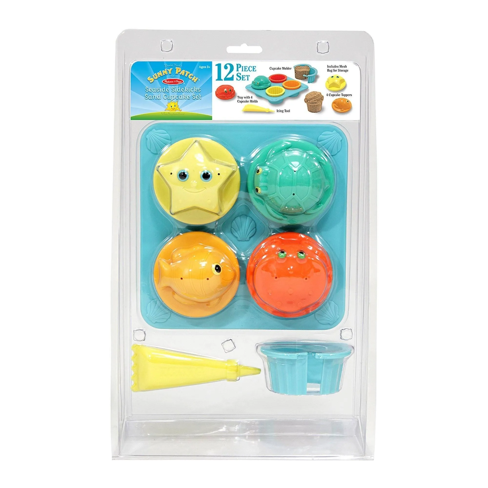 Melissa & Doug 16431 Seaside Sidekicks Sand Cupcake Set