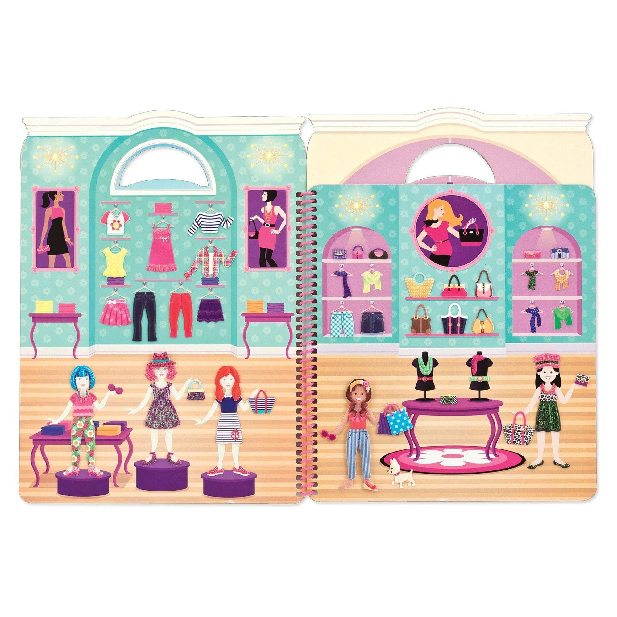 Melissa & Doug 19412 Deluxe Puffy Sticker Album - Day of Glamour
