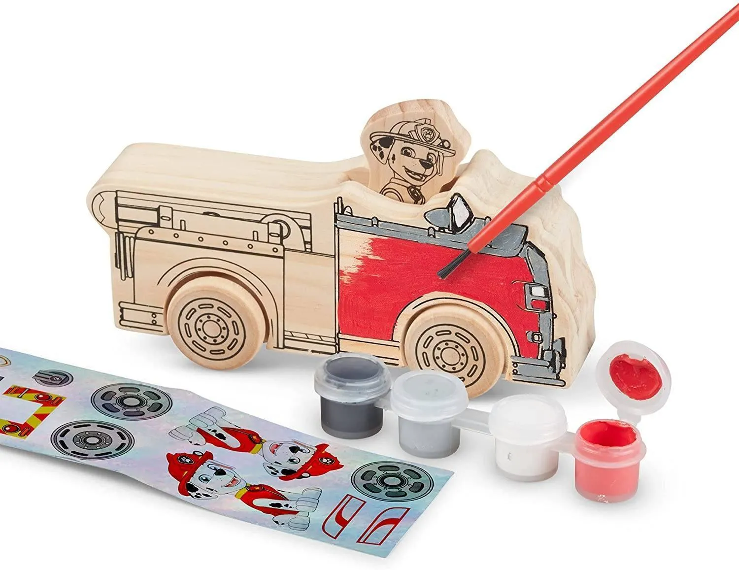 Melissa & Doug 33266 PAW Patrol Wooden Vehicles Craft Kit