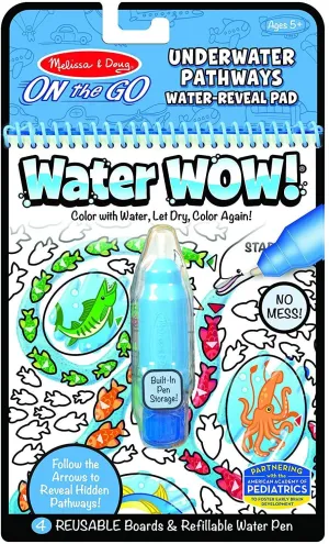 Melissa & Doug 40179 Water WOW Water Reveal Underwater Pathways Pad
