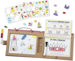 Melissa & Doug 41322 Reusable Drawing And Magnet Kit - Princess