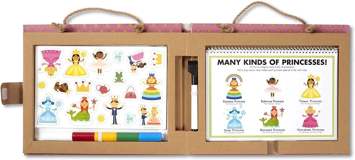 Melissa & Doug 41322 Reusable Drawing And Magnet Kit - Princess