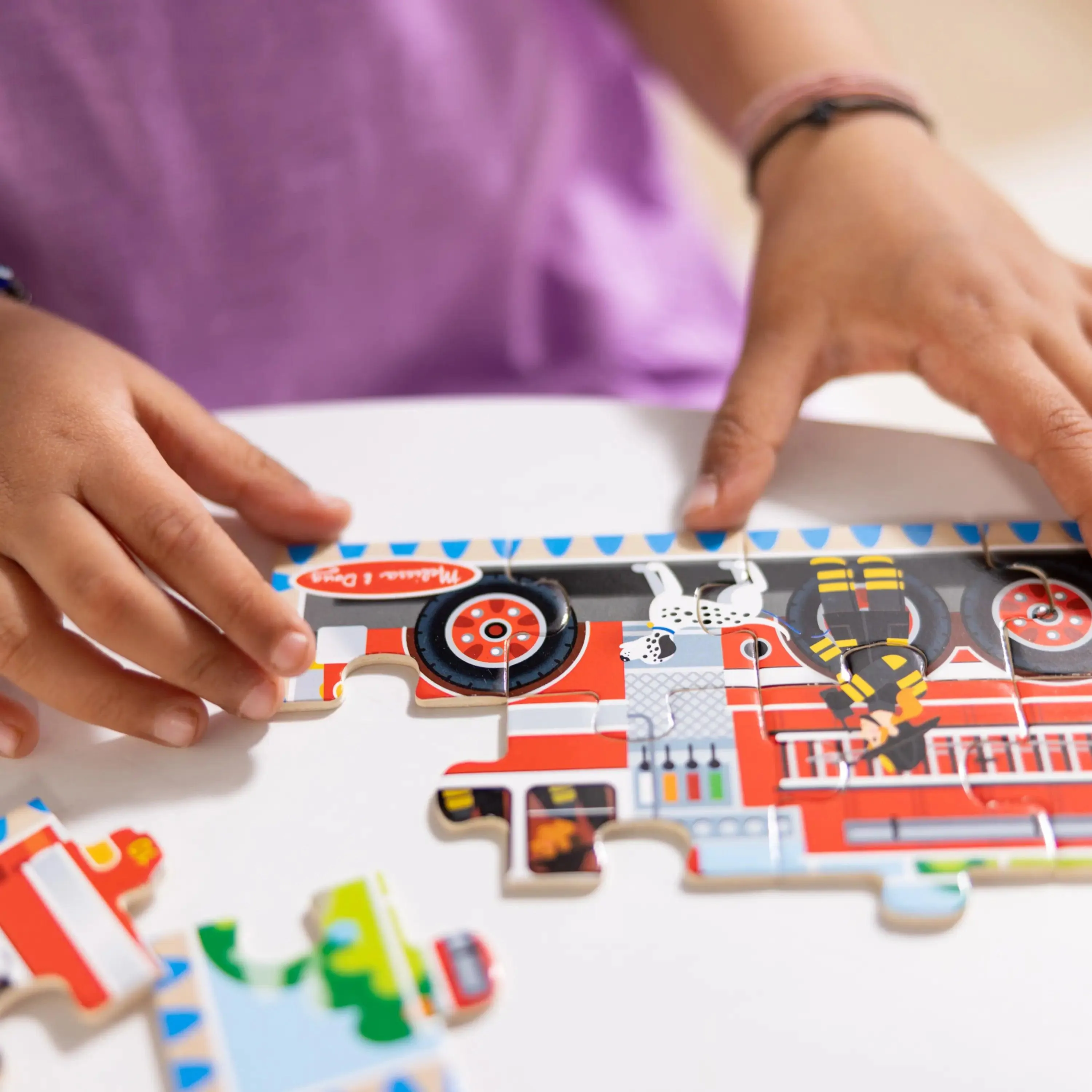 Melissa & Doug 50208 Vehicle Wooden Puzzles in a Box
