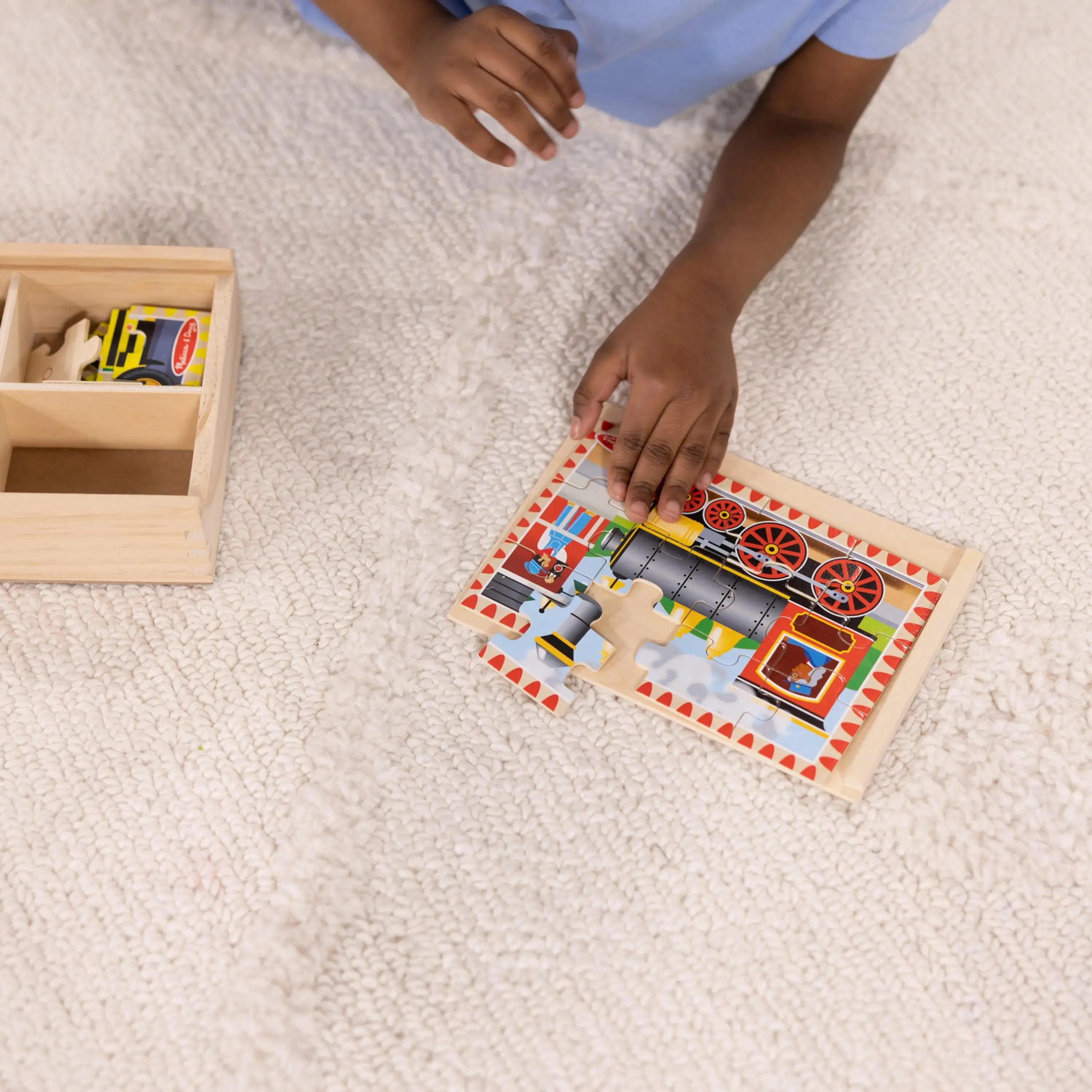 Melissa & Doug 50208 Vehicle Wooden Puzzles in a Box