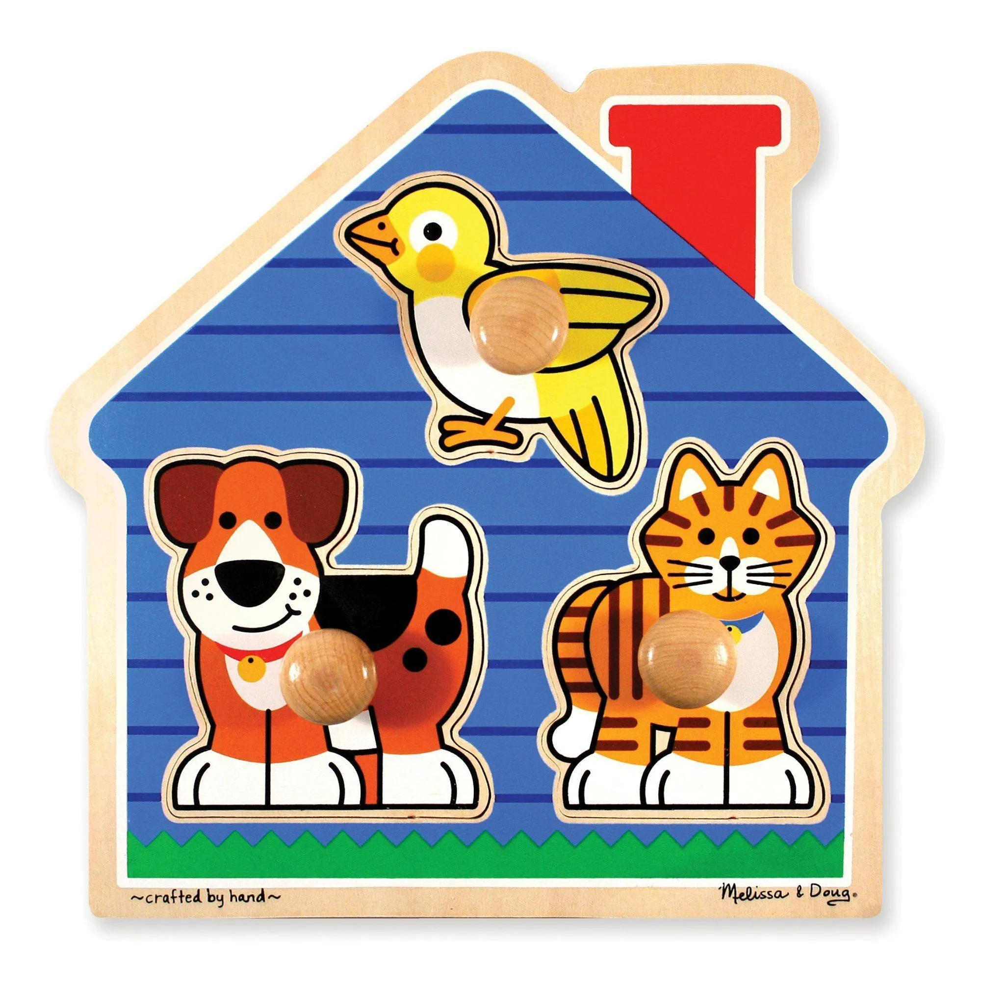 Melissa & Doug First Shapes Jumbo Knob Peg Puzzle