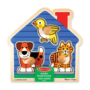 Melissa & Doug First Shapes Jumbo Knob Peg Puzzle