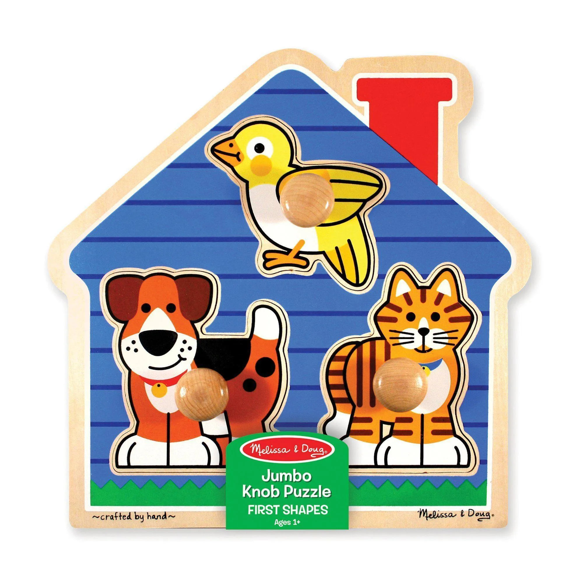 Melissa & Doug First Shapes Jumbo Knob Peg Puzzle