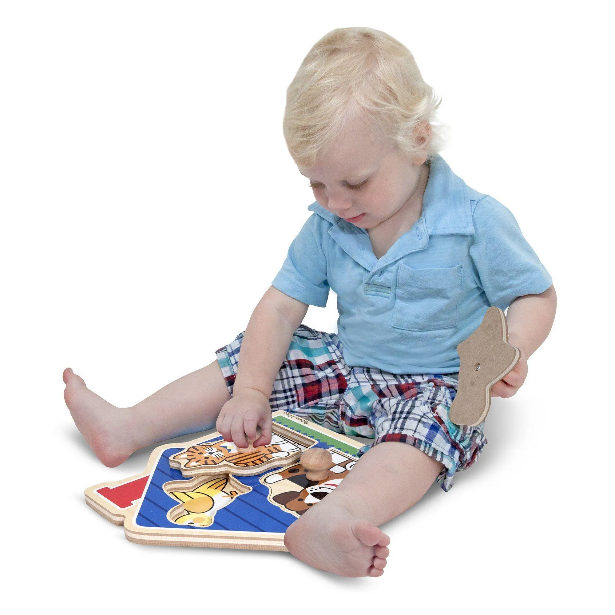 Melissa & Doug First Shapes Jumbo Knob Peg Puzzle
