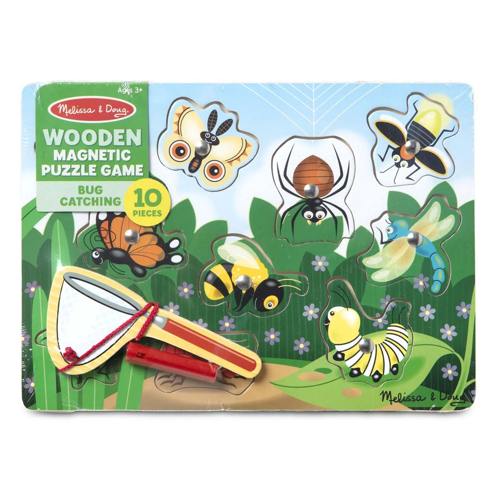 Melissa & Doug Garden Bug Magnetic Wooden Puzzle - 10 pc