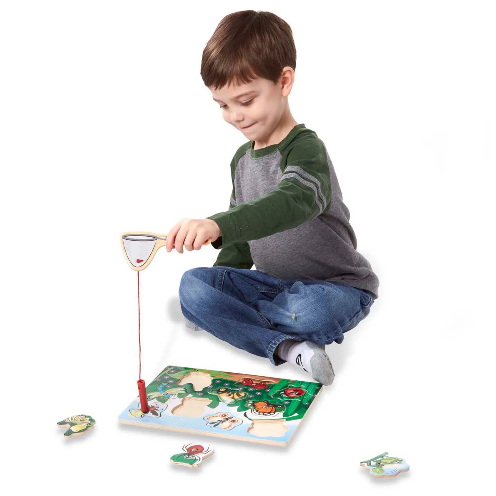 Melissa & Doug Garden Bug Magnetic Wooden Puzzle - 10 pc