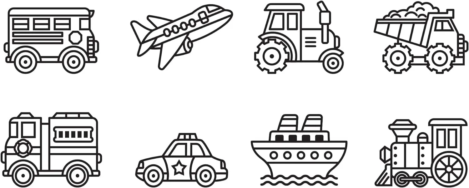 Melissa & Doug My First Wooden Stamp Set - Vehicles