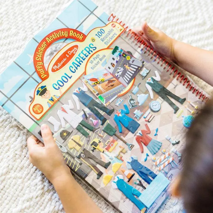 Melissa & Doug Puffy Sticker Activity Book - Cool Careers