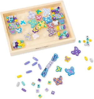 Melissa & Doug Wooden Butterfly Beads