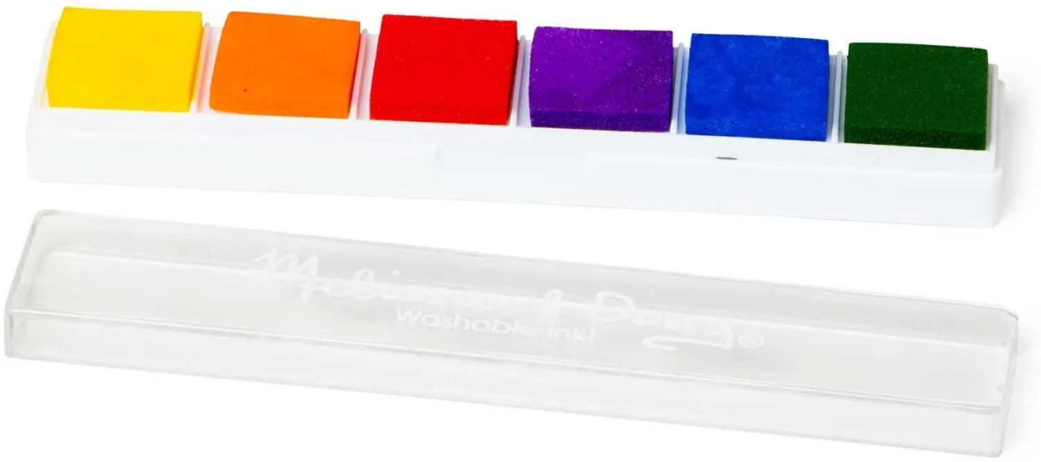 Melissa & Doug Wooden Stamp Set - Deluxe Happy Handles