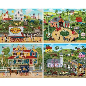 Memory Lane 4-in-1 Multipack Jigsaw Puzzle Bundle by Joseph Holodook Bits and Pieces