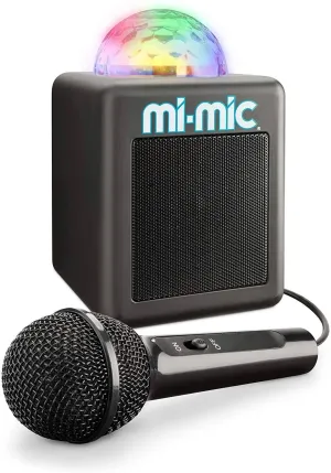 MI-Mic Mini Kids Karaoke Machine and Disco Cube Speaker