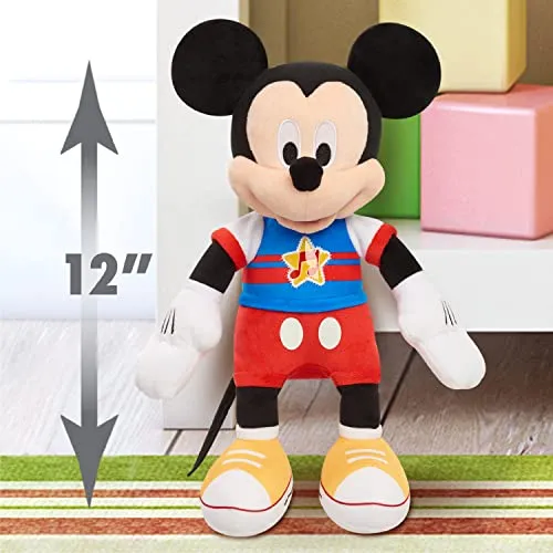 Mickey Mouse Singing Fun Plush - Interactive Light-Up Toy for Ages 3  (14619)