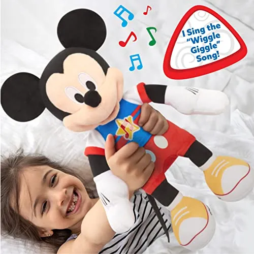 Mickey Mouse Singing Fun Plush - Interactive Light-Up Toy for Ages 3  (14619)