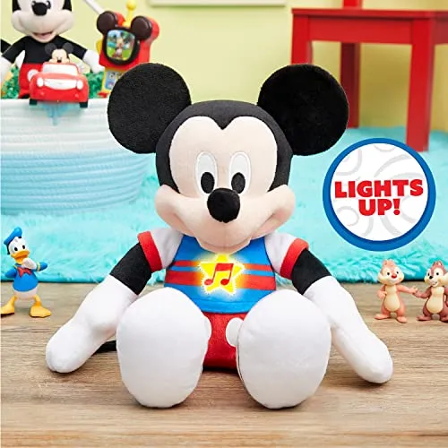 Mickey Mouse Singing Fun Plush - Interactive Light-Up Toy for Ages 3  (14619)