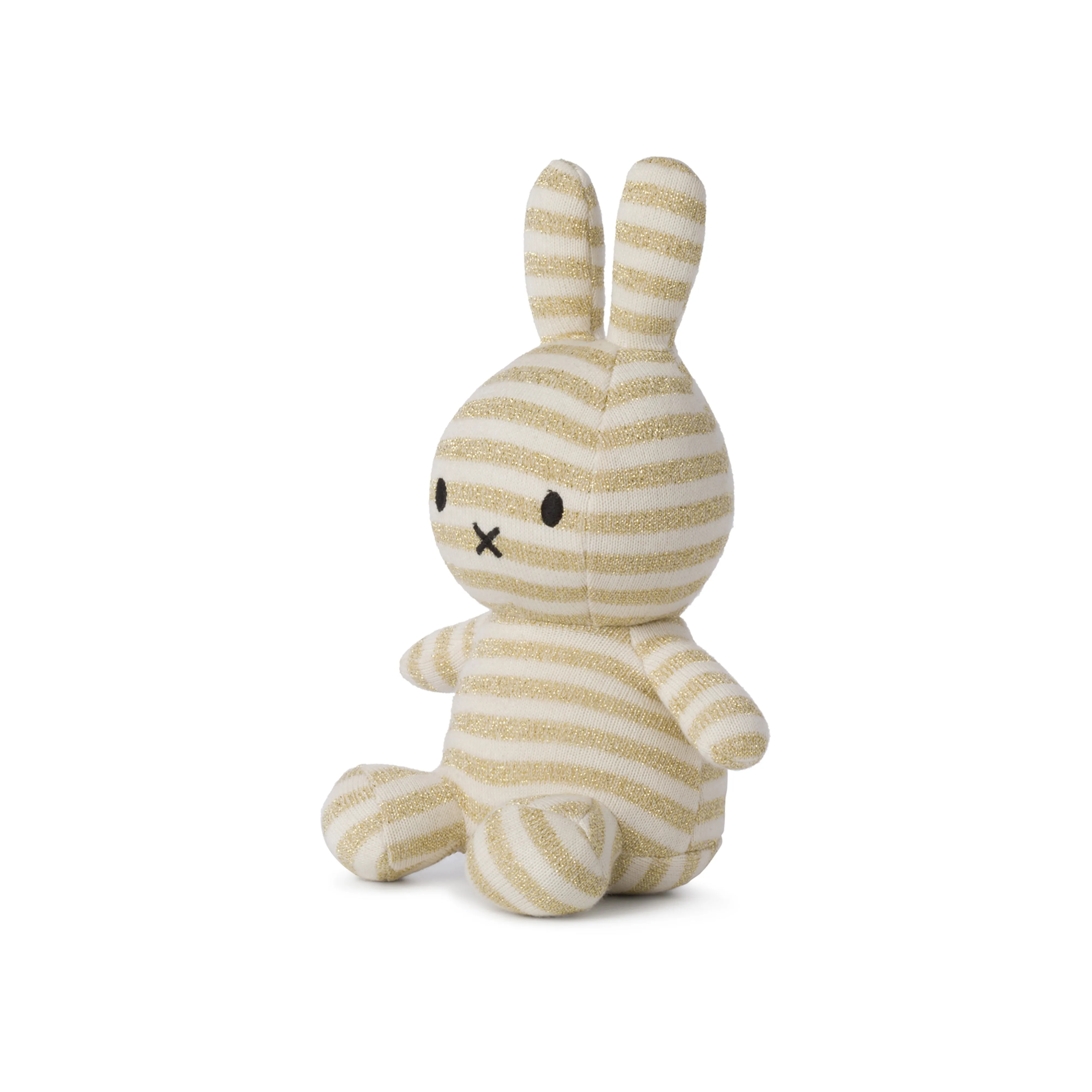Miffy Sitting Organic Cotton Stripe Cream - 23cm