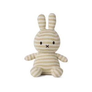 Miffy Sitting Organic Cotton Stripe Cream - 23cm