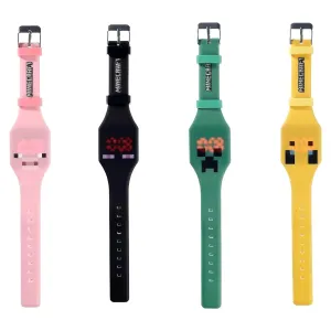 Minecraft Faces Silicone Digital Watch - Assortment