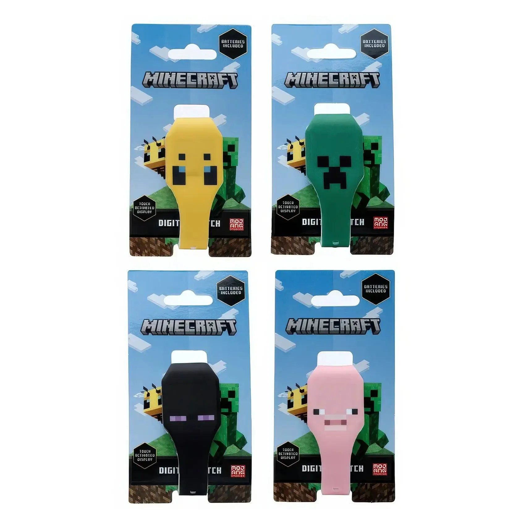 Minecraft Faces Silicone Digital Watch - Assortment