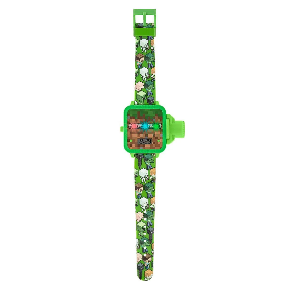 Minecraft Green Strap Projection Watch